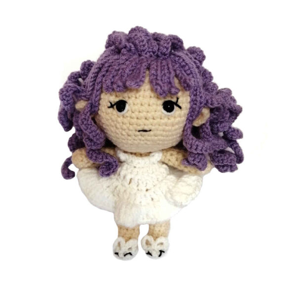 Amigurumi Handmade Crochet Doll – Curly Girl | Soft Plush Toy, Nina