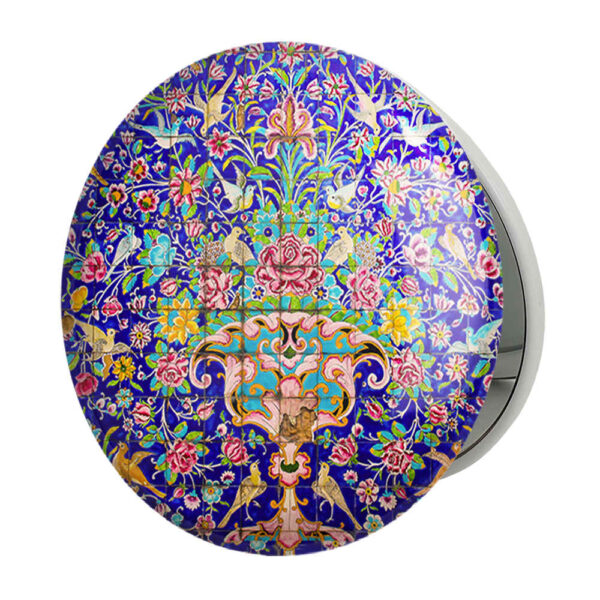Portable Pocket Mirror with Persian Inspired Zarin Design