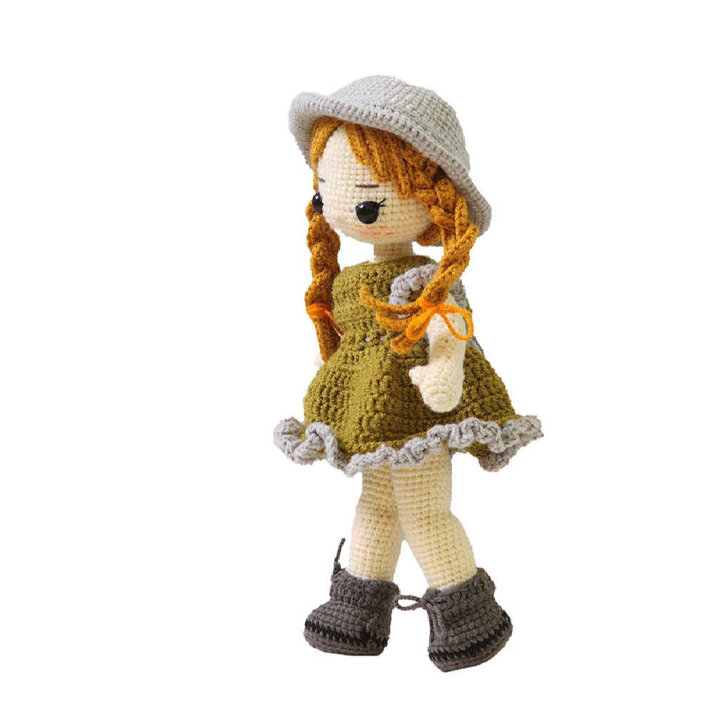 Amigurumi Handmade Crochet Stuffed Doll – Anne Shirley | Soft Plush Toy