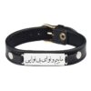 Persian Leather Bracelet for Men and Women - Black Nava