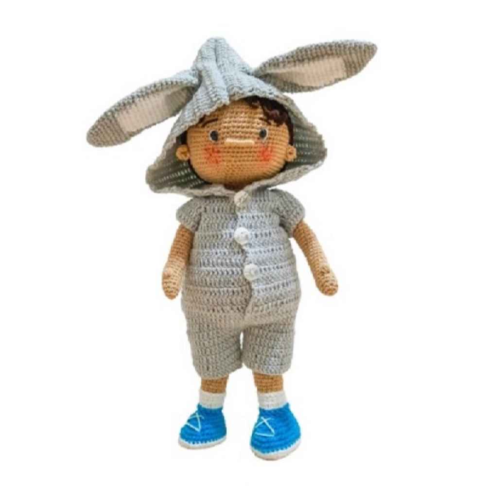 Amigurumi Handmade Crochet Stuffed Doll – Simon | Soft Plush Toy