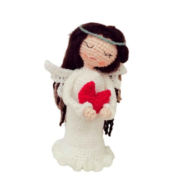 Amigurumi Handmade Crochet Stuffed Doll – Angel | Soft Plush Toy