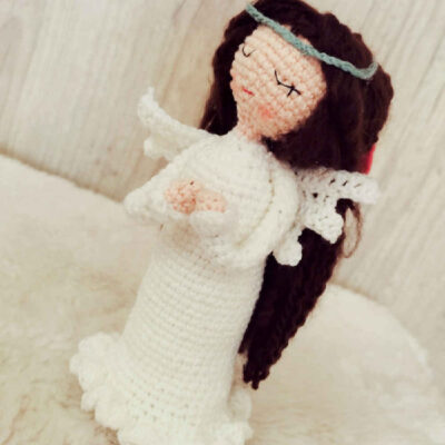 Amigurumi Handmade Crochet Stuffed Doll – Smile | Soft Plush Toy