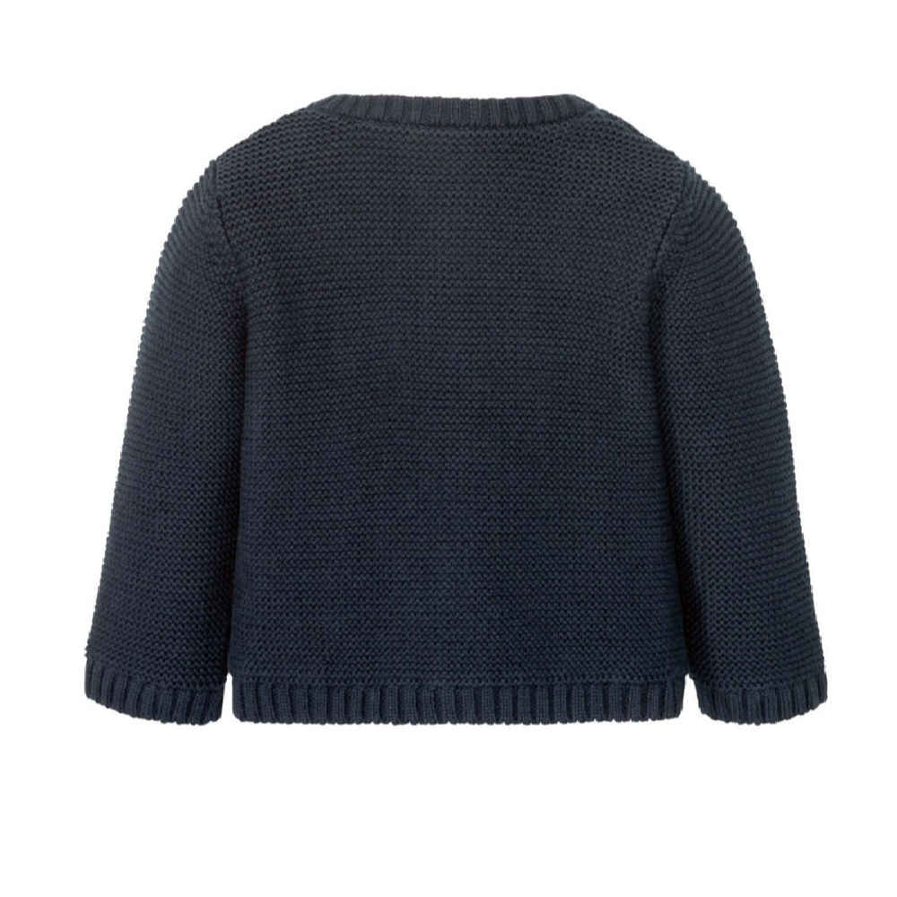 Baby Dark Blue Knitted Sweater Model Sina