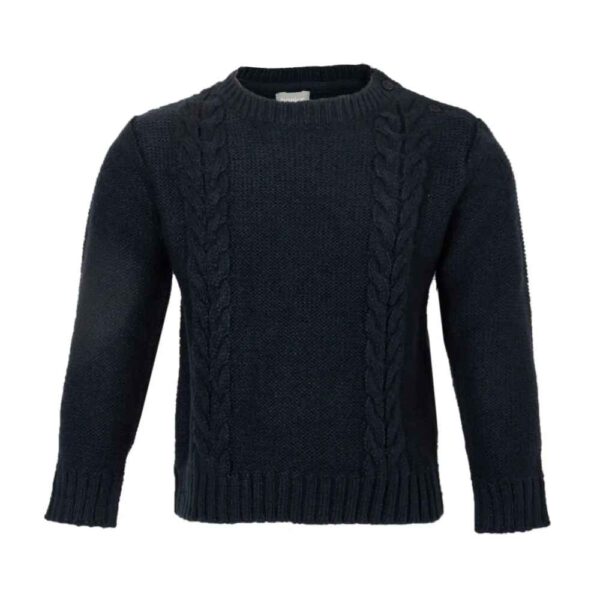 Baby Black Knitted Sweater Model Winter