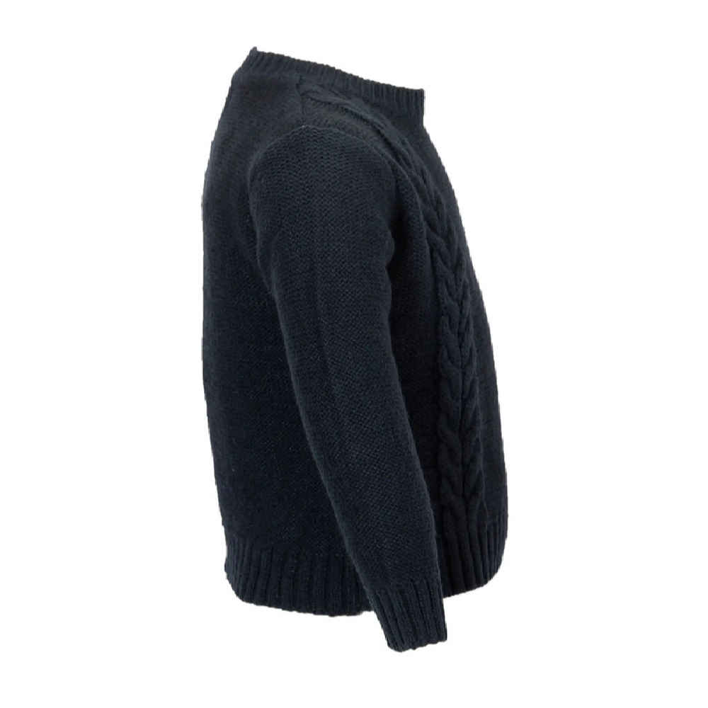 Baby Black Knitted Sweater Model Winter