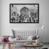 Persian PVC Print with Frame - People Life Wall Art