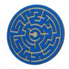 Children's Round Wooden Labyrinth Maze Board Game