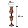 Engraved Persian Copper Mirror Frame & Candlesticks Set – King Design