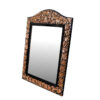 Engraved Persian Copper Mirror Frame & Candlesticks Set – King Design