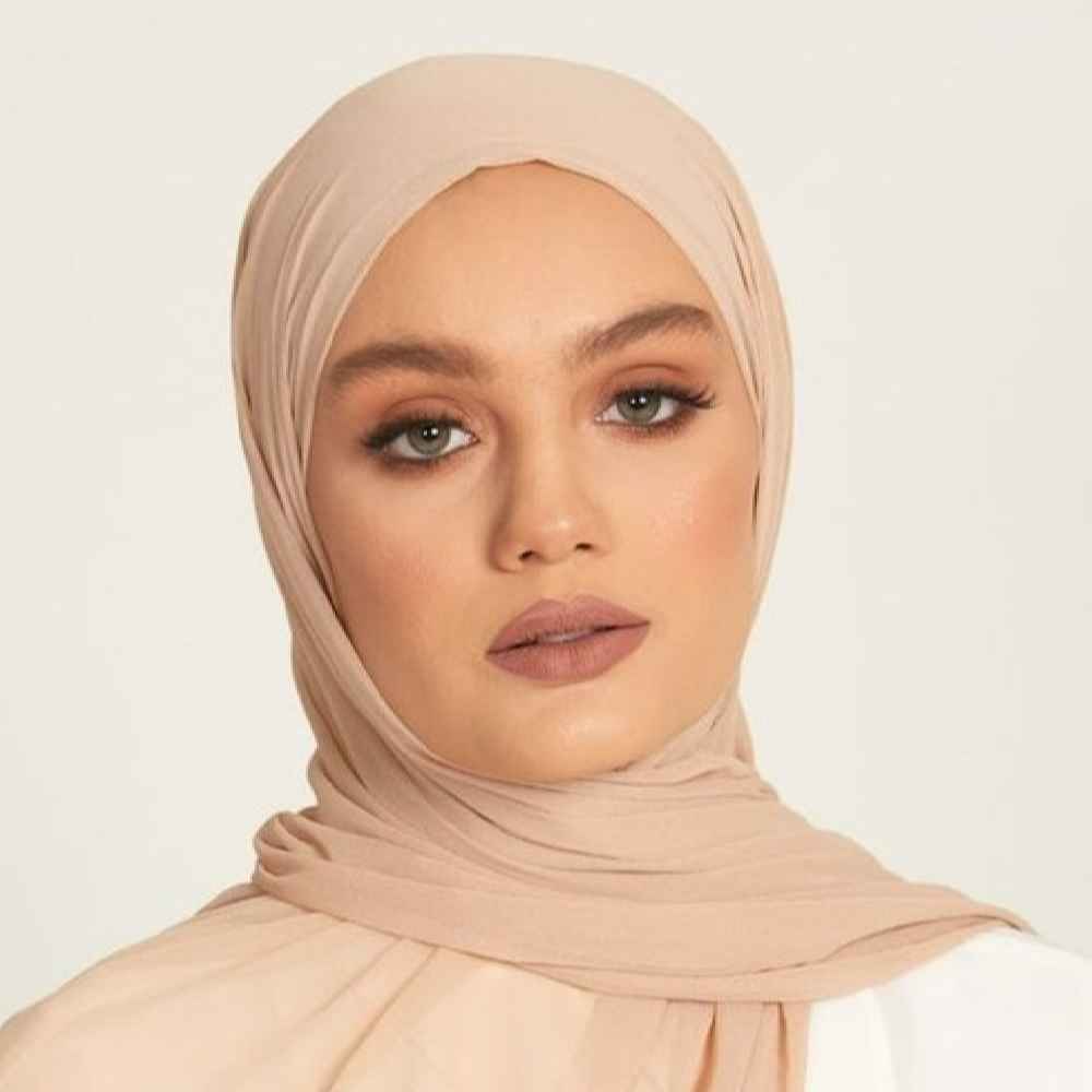 Cream Chiffon Shayla Hijab for Women
