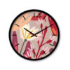 Fantasy Modern Print Desk Clock Model Flower