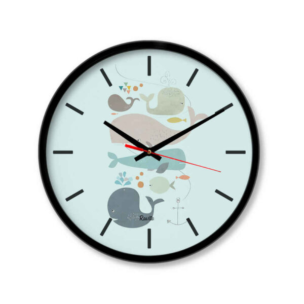 Fantasy Modern Print Desk Clock Model Whale