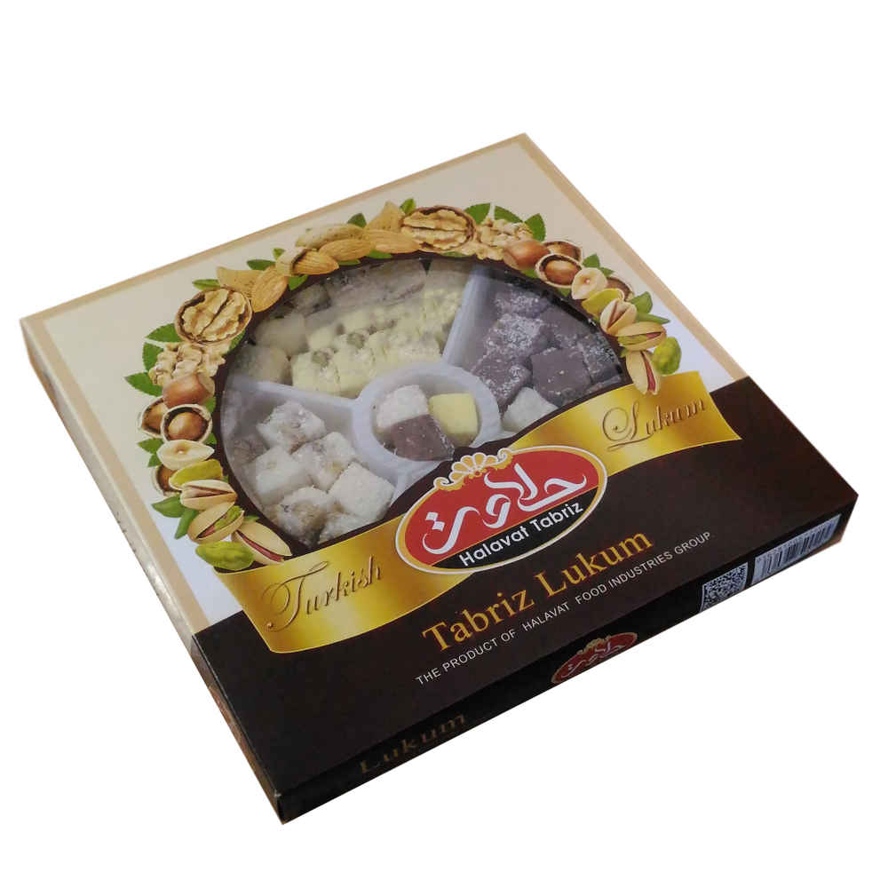 Lokum Turkish Delight Mixed with Persian Nuts – 600g