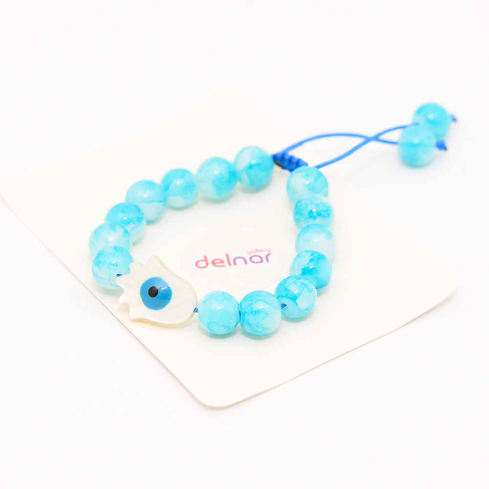Beaded Bracelet for Women HBeaded Bracelet for Women – Hamsa Blue Designamsa Blue