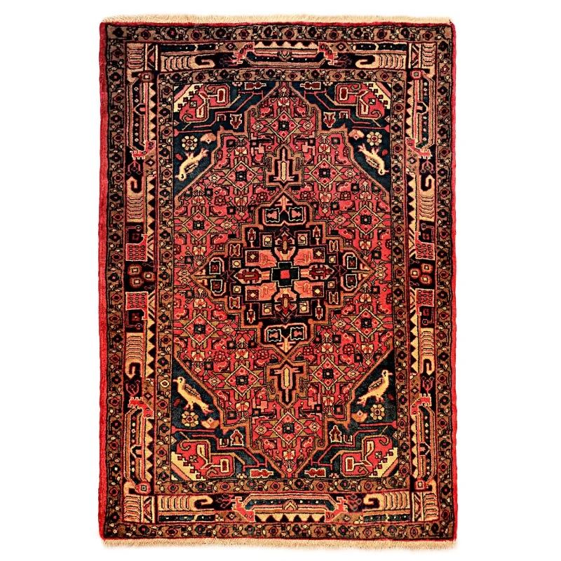 Persian Carpet Intricately Hand-Knotted Medallion Wool Garden