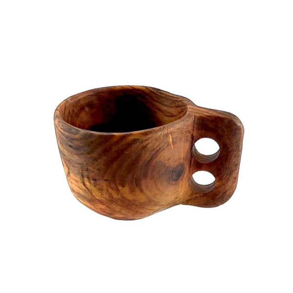 Rustic Wooden Cup - Handcrafted Camping Cup Model Nila