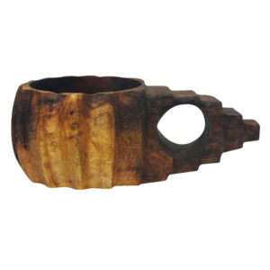 Rustic Wooden Cup – Handcrafted Camping Cup Model Dimond