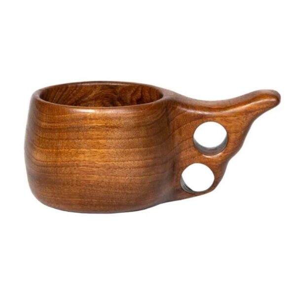 Rustic Wooden Cup - Handcrafted Camping Cup Model Arko