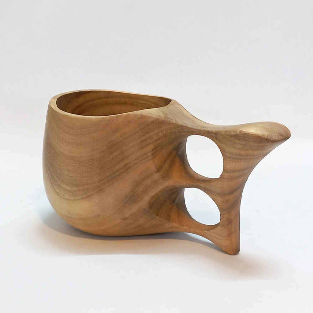 Rustic Wooden Cup – Handcrafted Camping Cup Model Classic