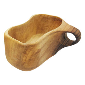 Rustic Wooden Cup – Handcrafted Camping Cup Model Shabnam