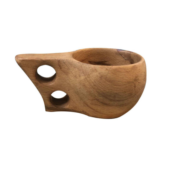 Rustic Wooden Cup - Handcrafted Camping Cup Model Neshat