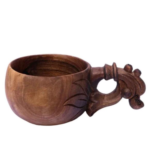 Rustic Wooden Cup - Handcrafted Camping Cup Model Sarv