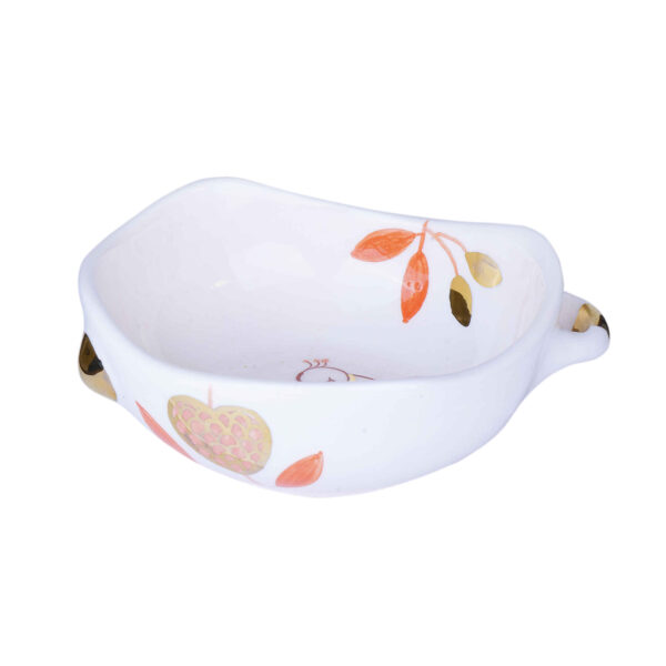 Handmade Decorative White Pottery Bowl Model Morgh