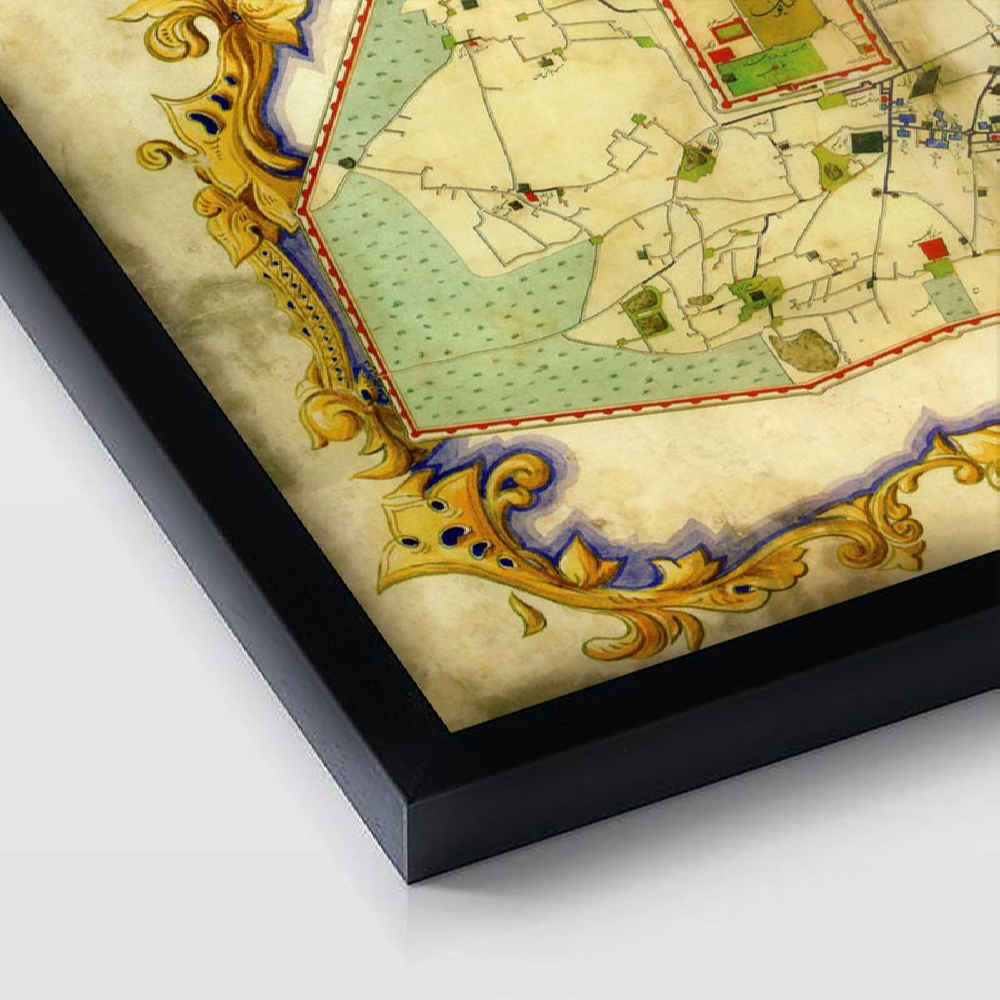 Persian PVC Print with Frame – Old Tehran Wall Art