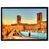 Persian Backlit PVC Print with Frame - Yazd City Wall Art