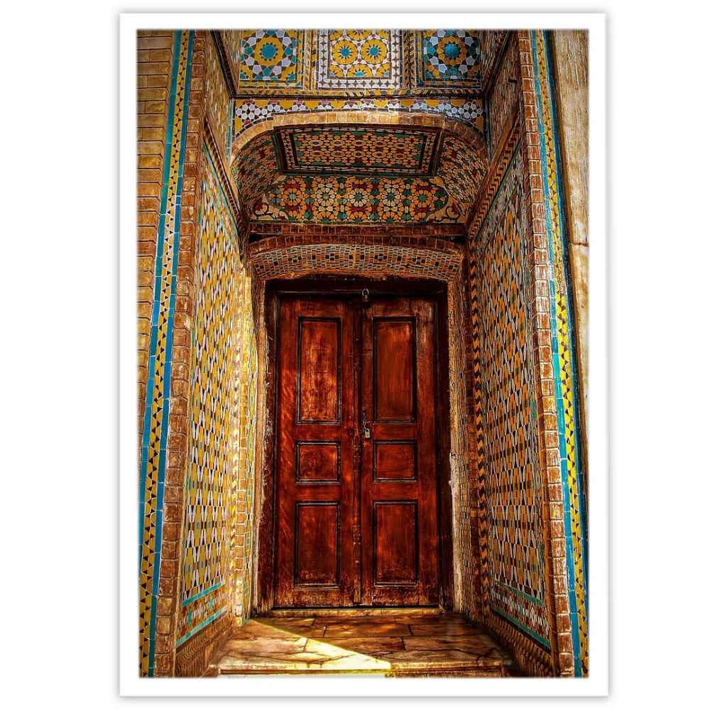 Persian PVC Print with Frame - Tehran City Wall Art