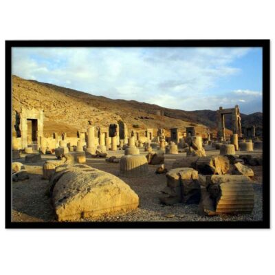 Persian PVC Print with Frame – Persepolis Wall Art