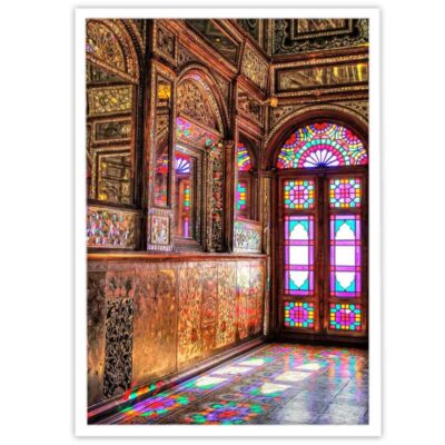 Persian PVC Print with Frame – Golestan Palace Wall Art