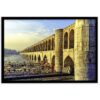 Persian Backlit PVC Print with Frame - Si_o_se_pol Bridges Wall Art