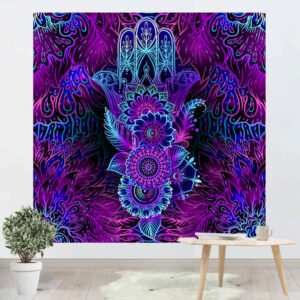 Islamic Abstract Hamsa Wall Tapestry