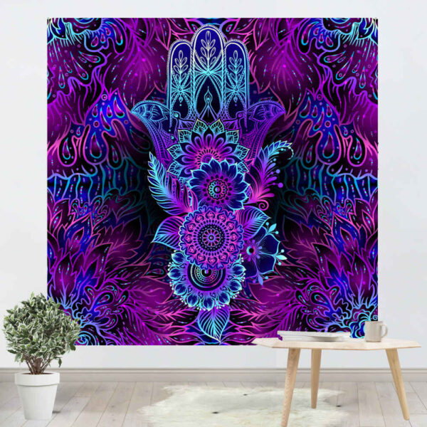 Islamic Abstract Hamsa Tapestry Wall Hanging