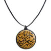 Islamic Beaded Necklace with Round Zekr Pendant