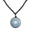 Islamic Beaded Necklace with Round Zolal Pendant