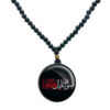 Islamic Beaded Necklace with Round Zahra Pendant