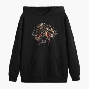 Men’s Persian Style Black Hoodie Model Pirooz