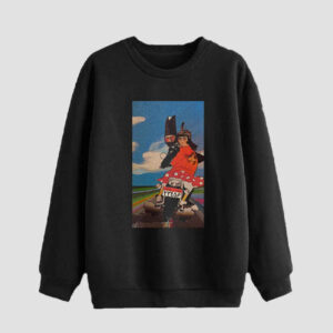 Men’s Persian Style Sweatshirt Black Model Farhad