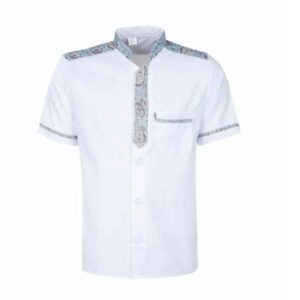 Men's Short Sleeve Chef's Jacket Model Keravati