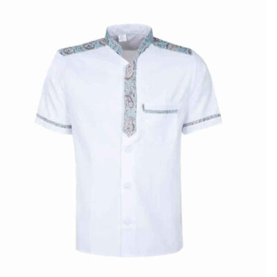 Men’s Short Sleeve Chef’s Jacket – Sleek & Functional