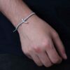 Minimalist Persian String Silver Bracelet – Mim Model