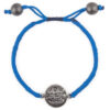 Minimalist Blue String Silver Bracelet – Rise Design