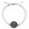 Minimalist Persian String Silver Bracelet – Qajar Coin Model