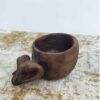 Rustic Wooden Cup - Handcrafted Camping Cup Model Buffalo