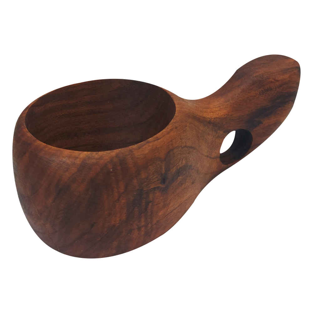 Rustic Wooden Cup – Handcrafted Camping Cup Model Berkeh