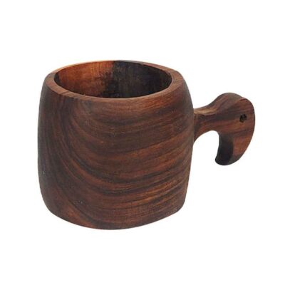Rustic Wooden Cup – Handcrafted Camping Cup Model Dream