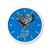 Persian Print Desk Clock Round with Calligraphy Tanha
